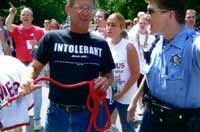 Mockers and sinners with their leader the St. Louis Police You are a sinner! It is only at this point that one can find friend in Jesus. Jesus loves and saves sinners- He doesn't save victims those who think they well. sinners!