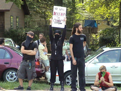 July 16-Operation Rescue saints were met by proabortion radicals, some wearing Taliban masks,&nbsp;when they attempted to&nbsp;attend services at Unitarian Universalist "Church" of Jackson this morning. 